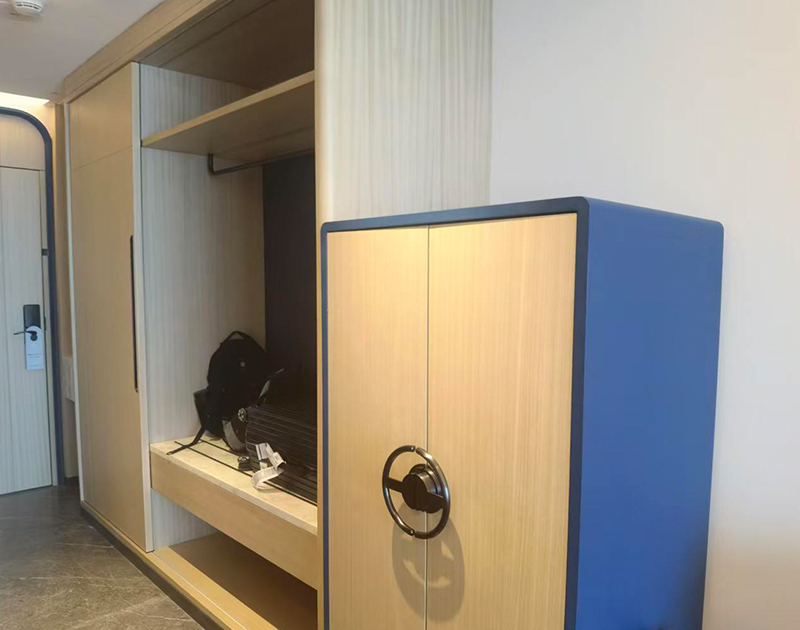 Focus on guest room fixtures and spatial aesthetics design